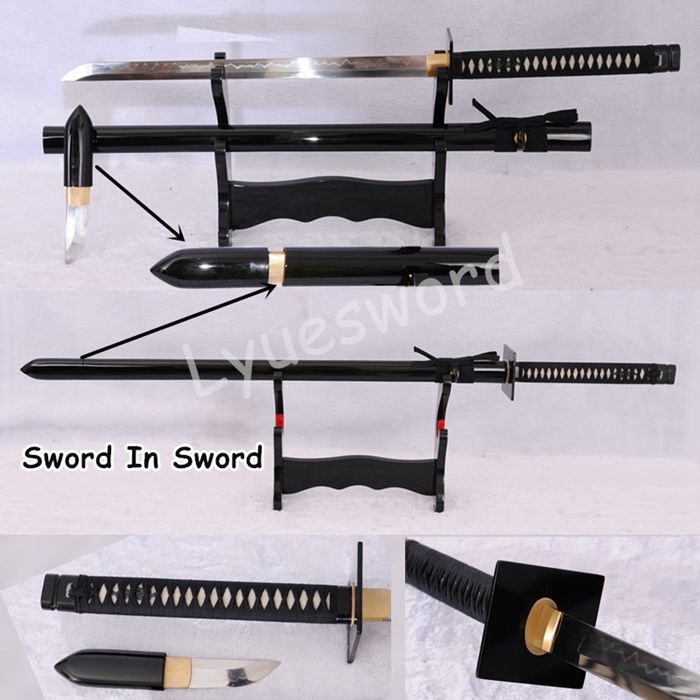 Handmade T10 Clay Tempered Japanese Samurai Real Hamon Ninja Sword